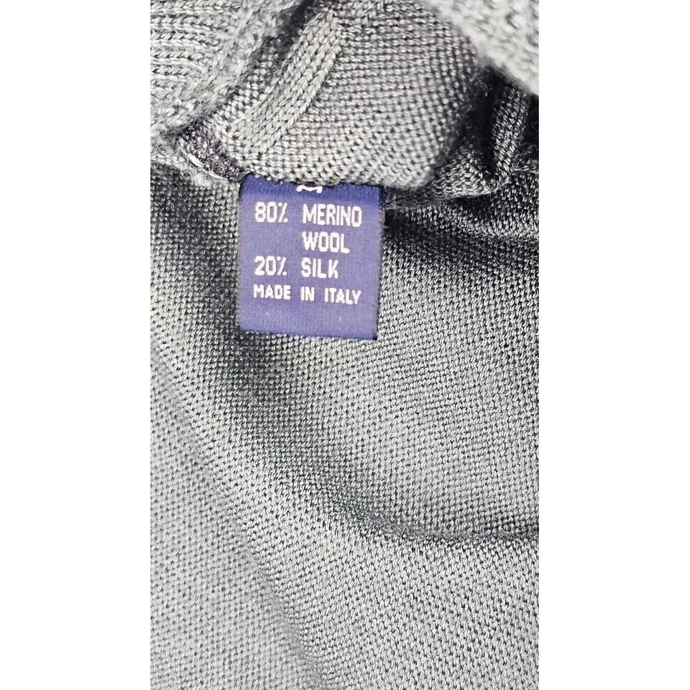 Como Sport Sweater Vest‎ Mens Medium. Green Wool Silk Made in Italy #9MS358 NWT